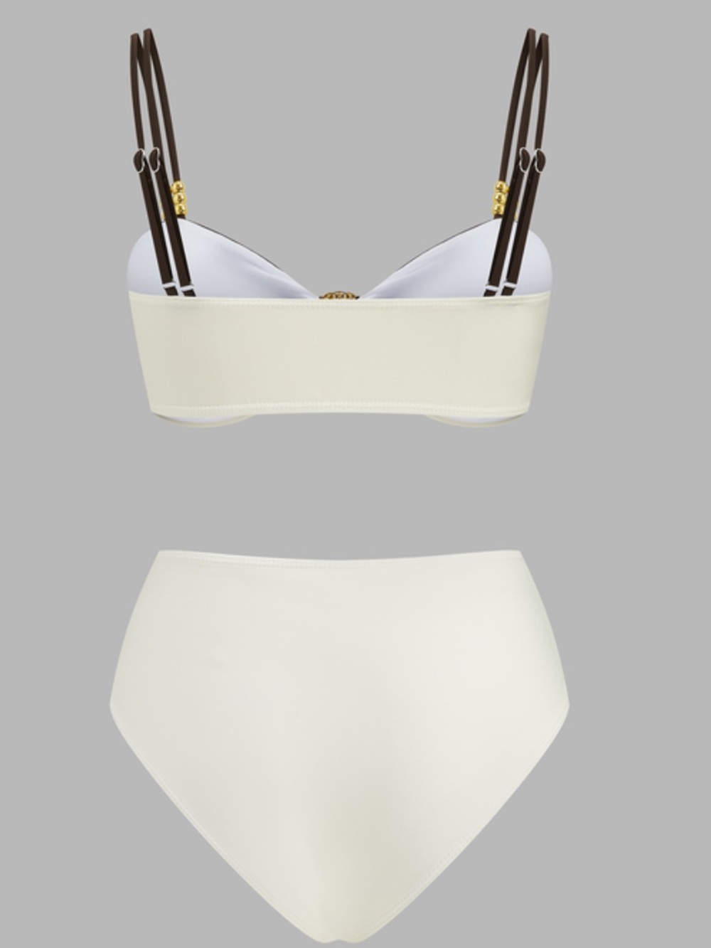 Commense block shell accent bikini set - Picture 3 of 4